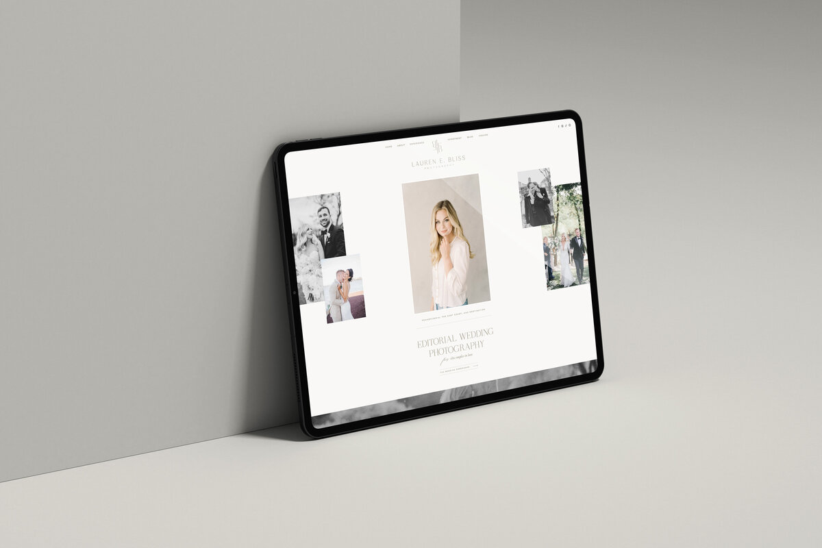 Best Custom Brand and Showit Web Website Design Designs Designer Designers Theme Themes Template Templates - Lauren E Bliss Photography