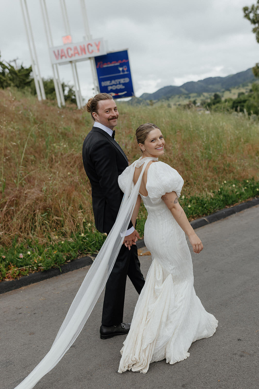 Retro motel chic wedding reception and after party at Skyview Los Alamos - 24