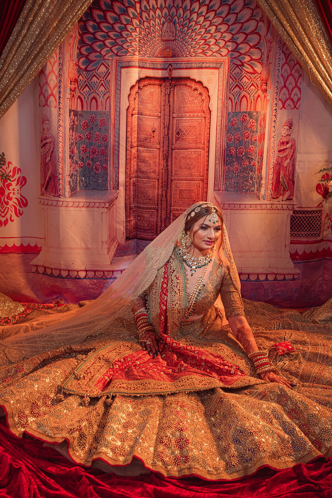 Toronto indian bridal portrait