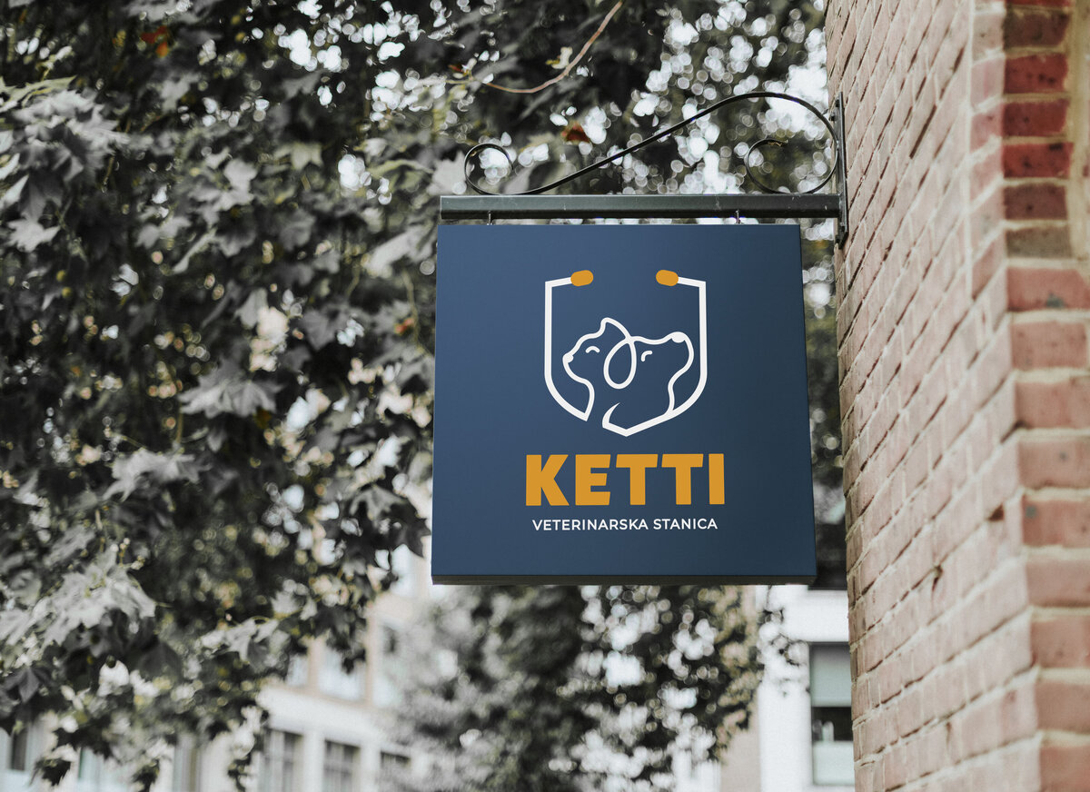 Ketti logo on a sign