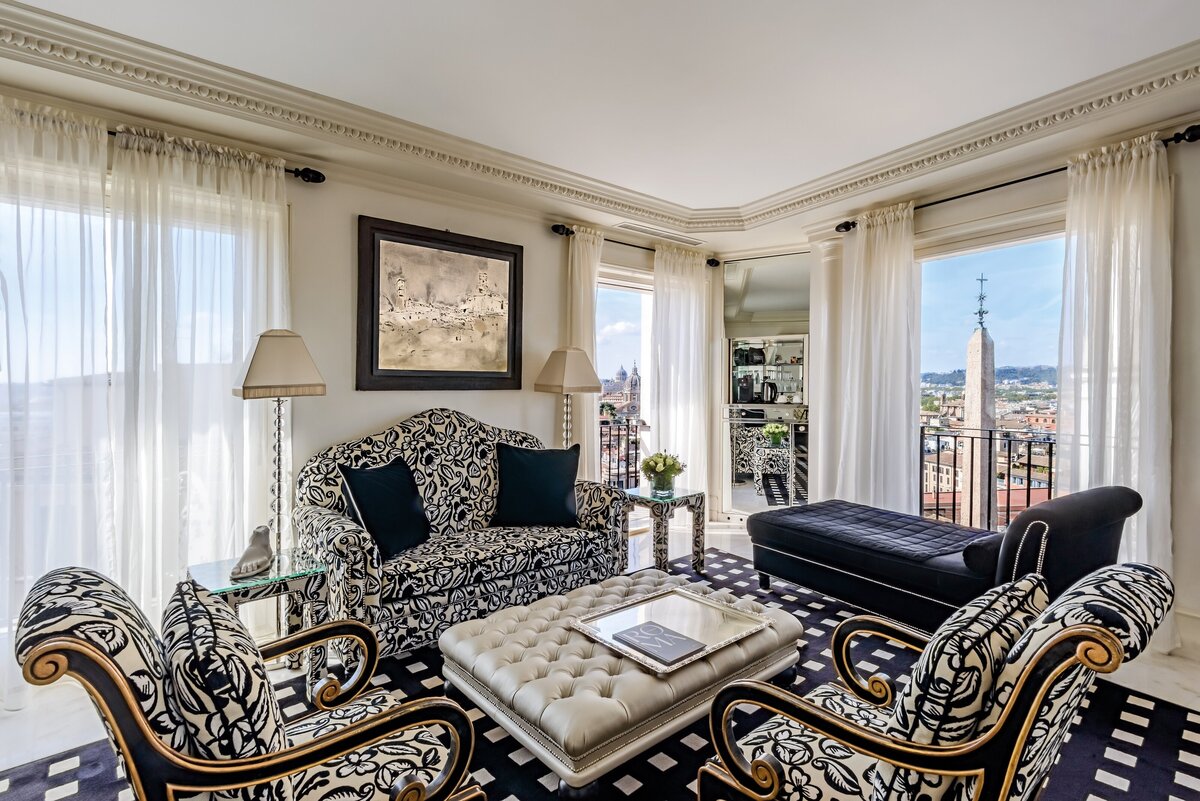 Waterstone - Hassler Collection - Hotel Hassler -Rome - Luxury Boutique Hotel - Presidential suite Trinità de monti living 0015_ OTT 2022  _T