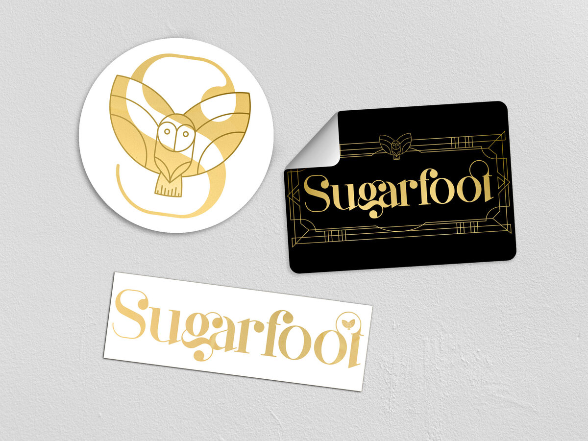 Sticker branding mockup for wedding and event venue