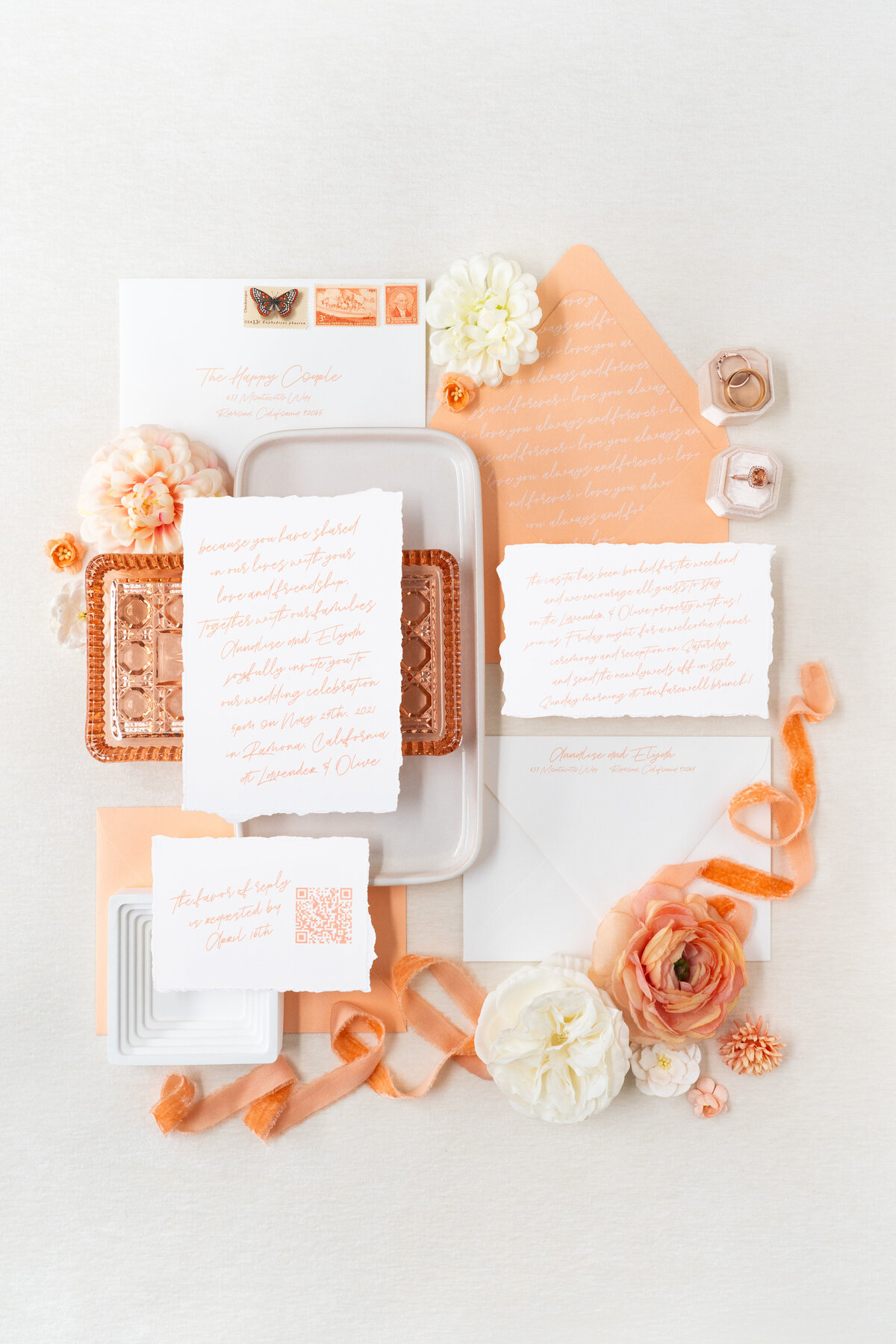 deckled-edge-wedding-invitations-orange-county