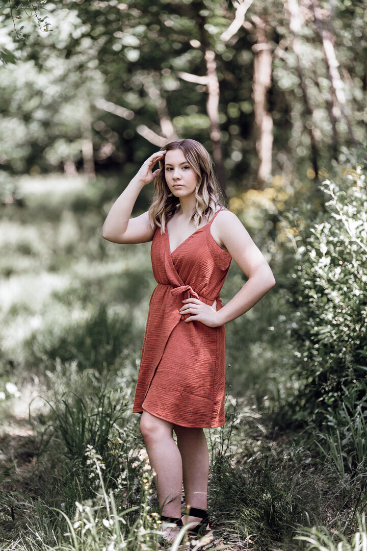 Kyliegh senior session in the woods0005