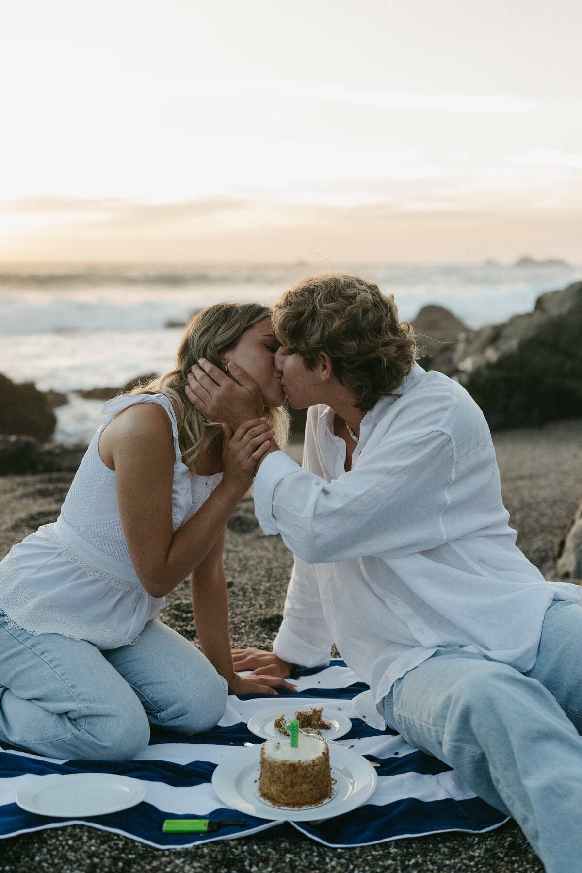 Whimsical Engagement Couples Photoshoot - Sonoma Coast, California