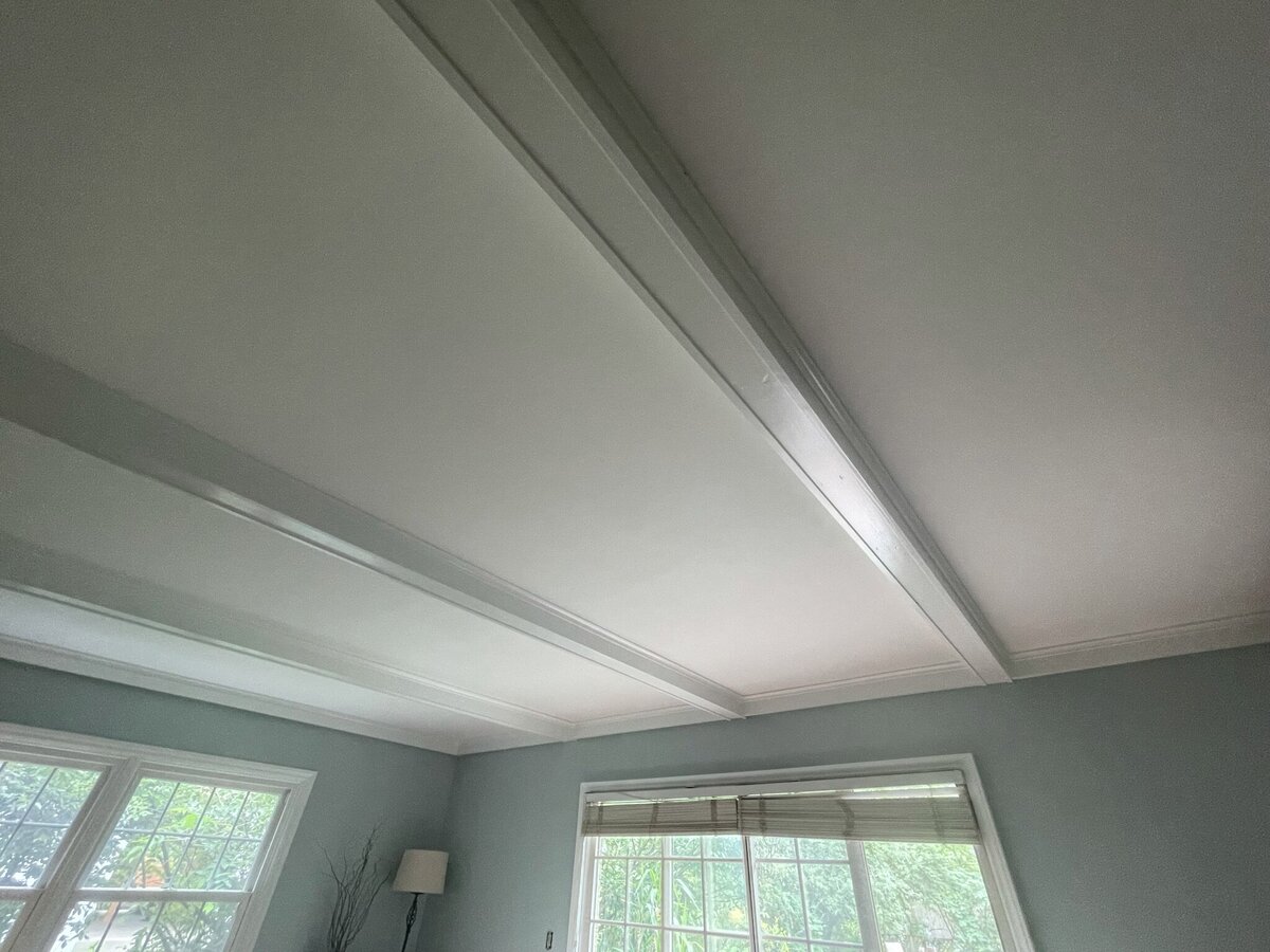 ceiling beams painting using sherwin williams