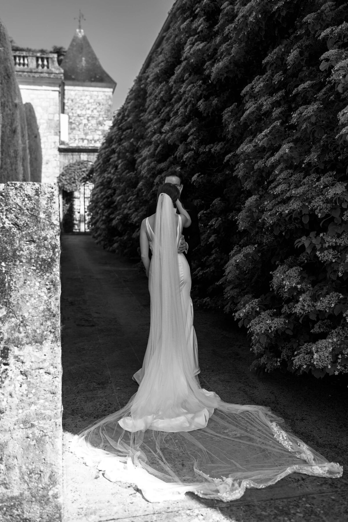 Bride and groom portrait