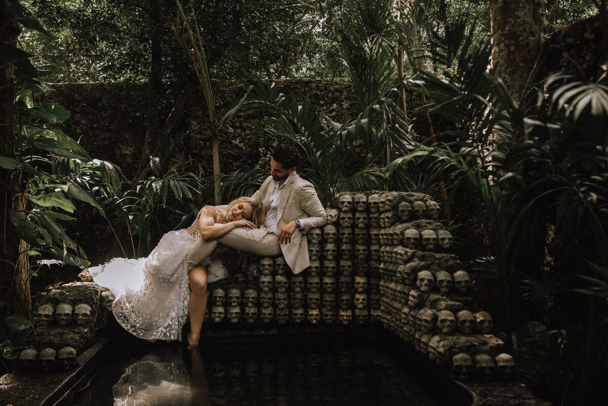 Mayan Wedding Ceremony at a Cenote in Tulum