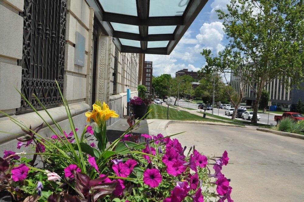 Commercial landscape company project in Kansas City: seasonal flowers showcase