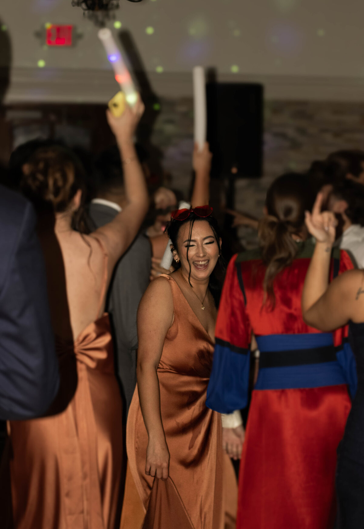 candid wedding dance floor photo