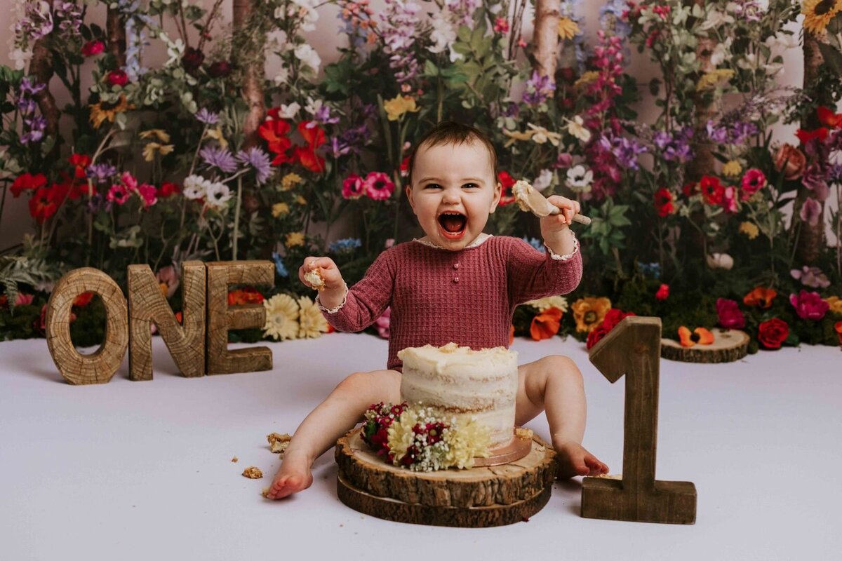 cake smash first birthday llanelli 