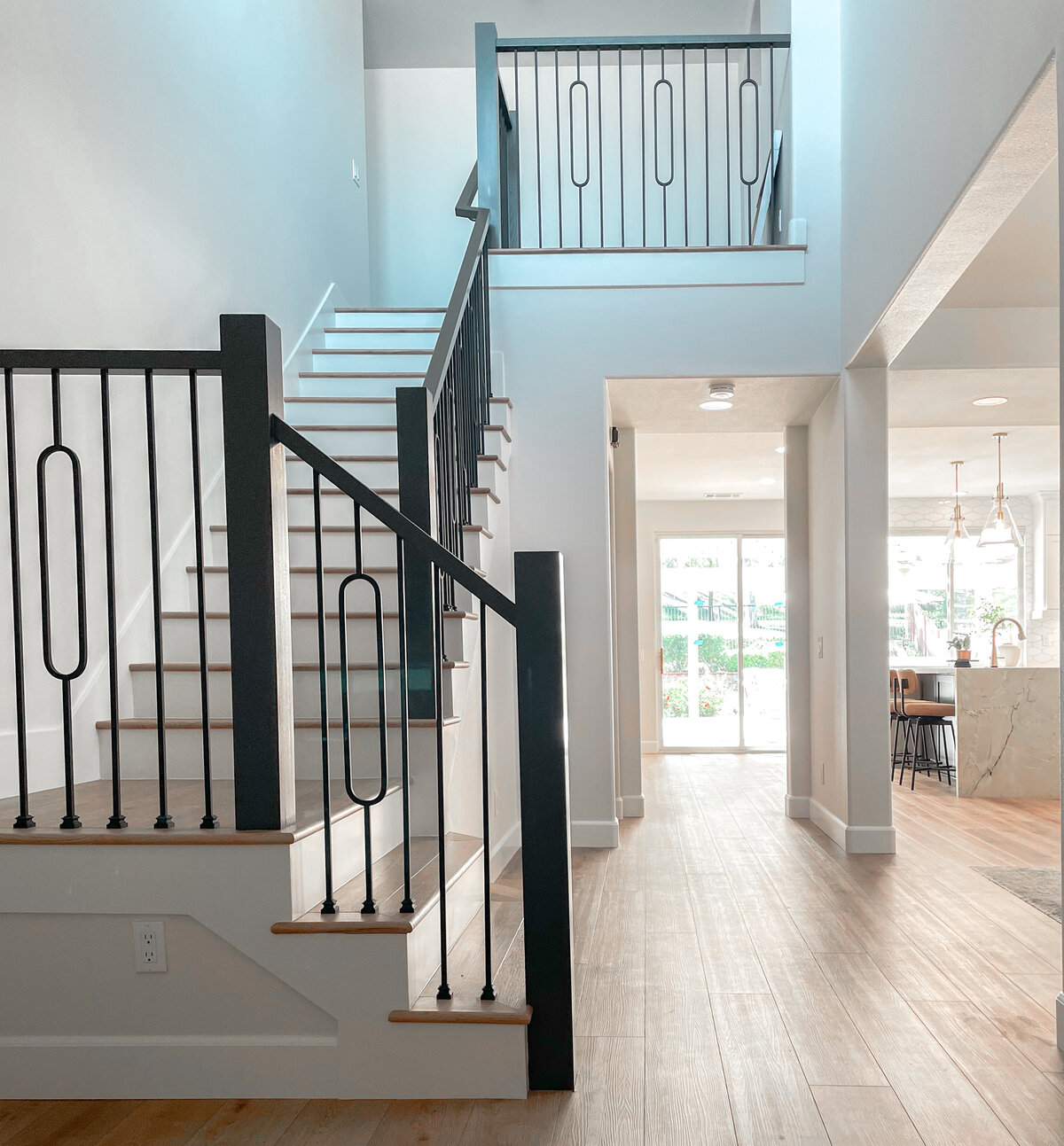 Modern Iron Stair Railings