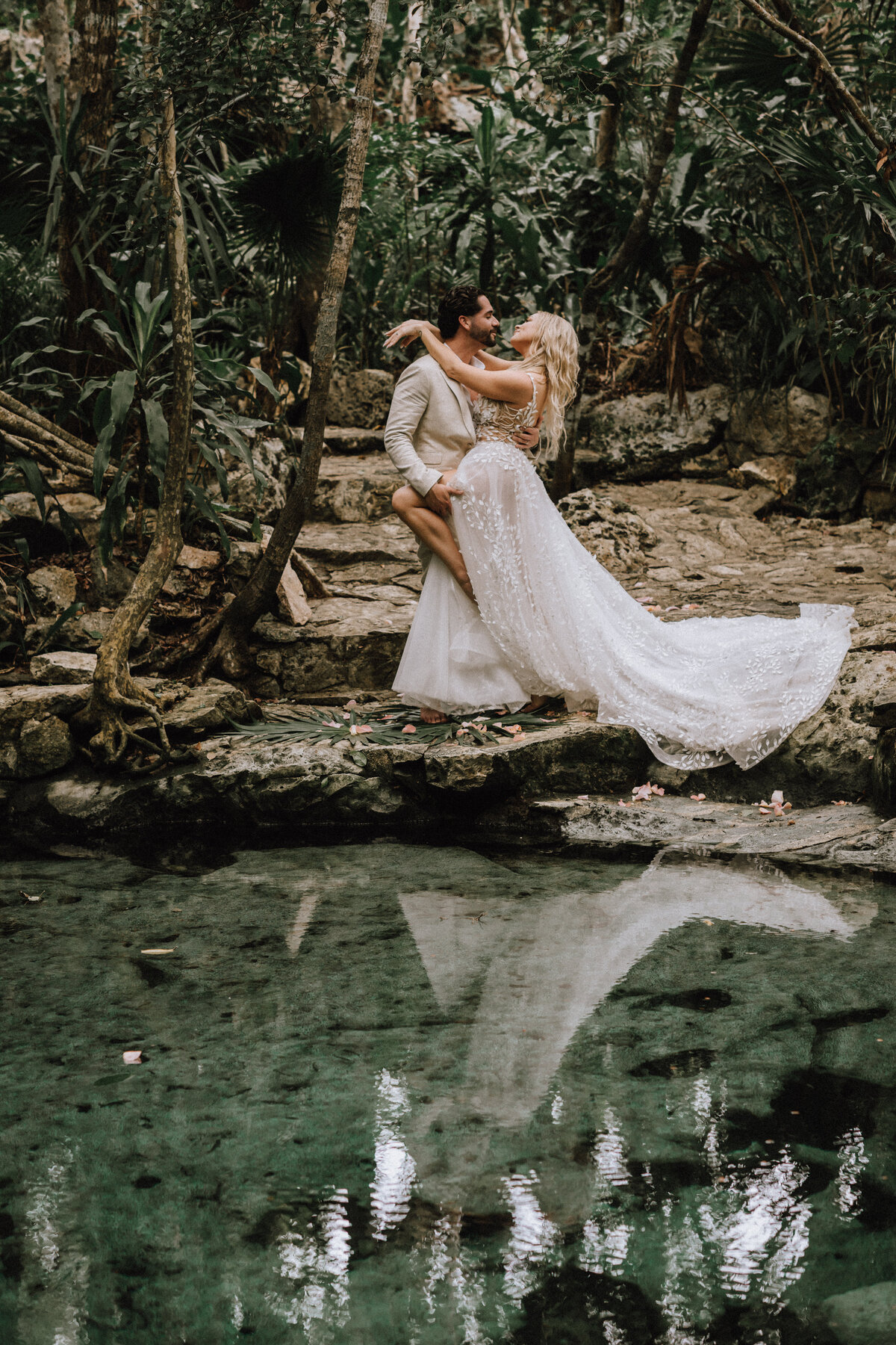 Mayan Wedding Ceremony at a Cenote in Tulum