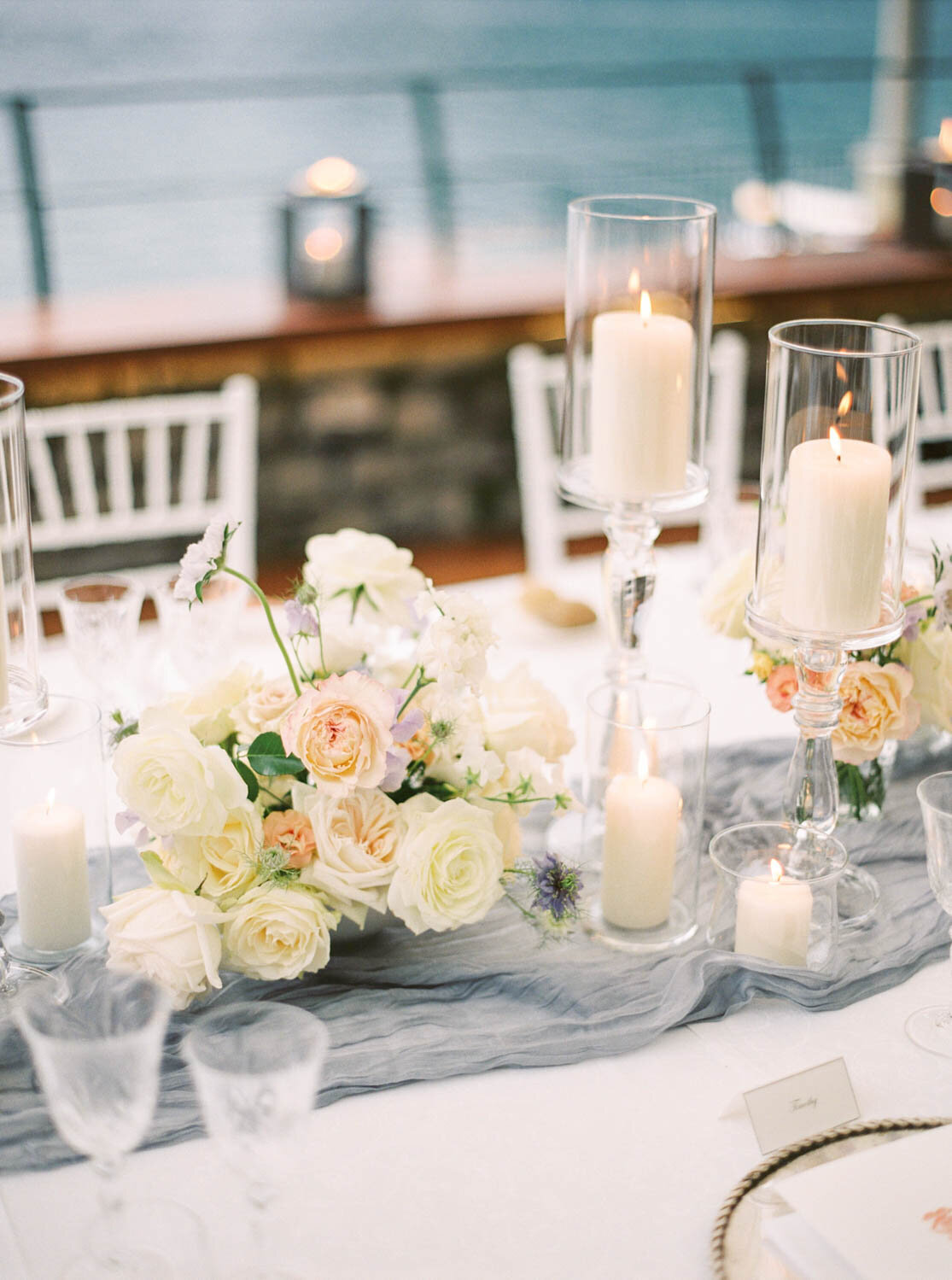 Grand Hotel Tremezzo Wedding table setting