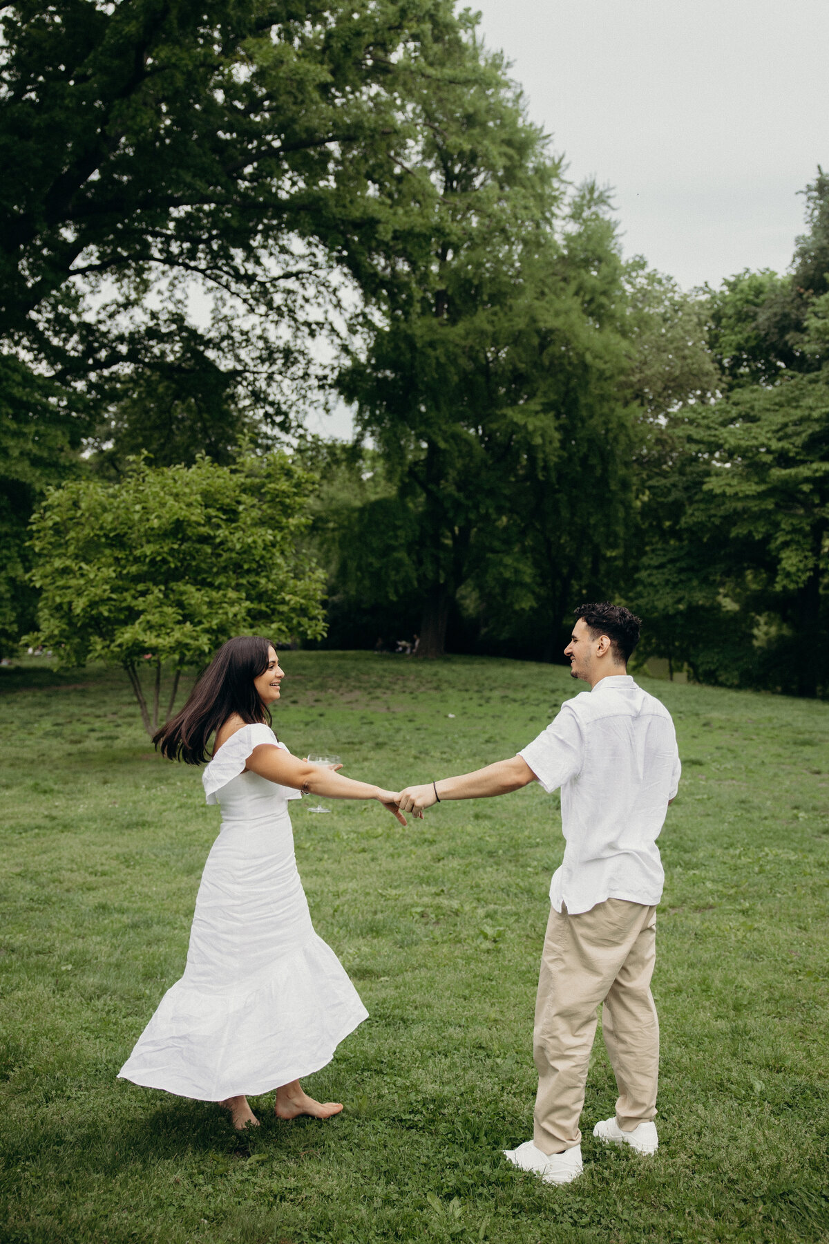 Kassiani Daniel Central Park Picnic Engagement Session 109