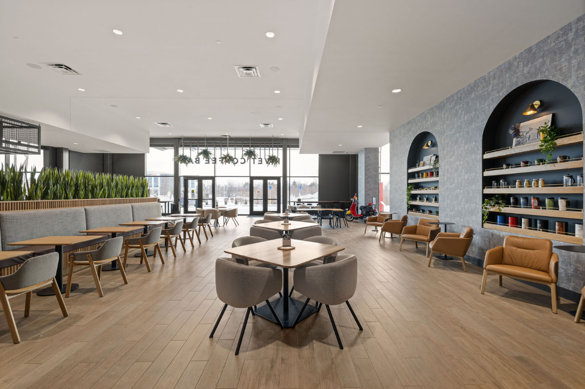Rivet customer seating