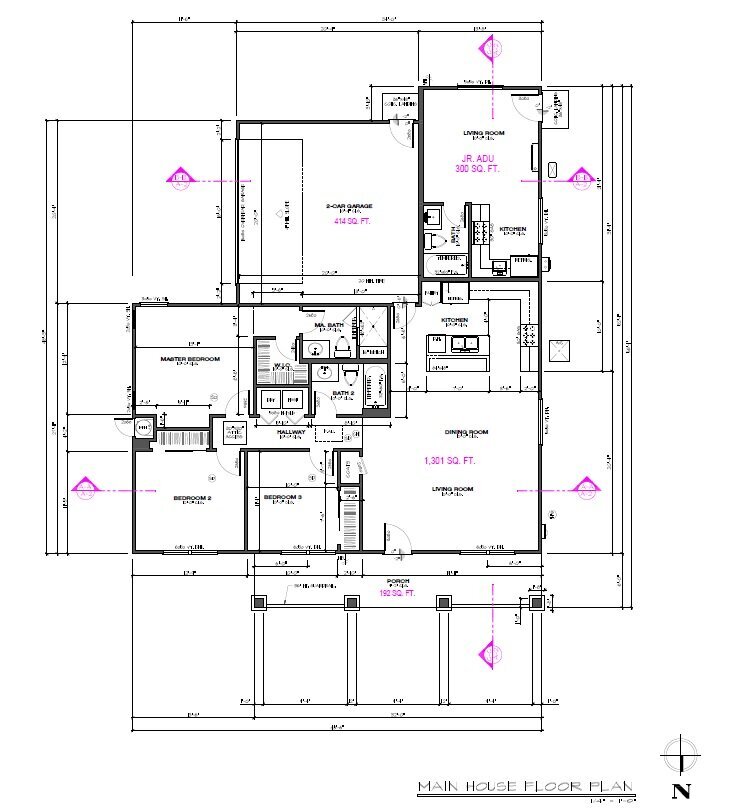 drawing of a floor plan