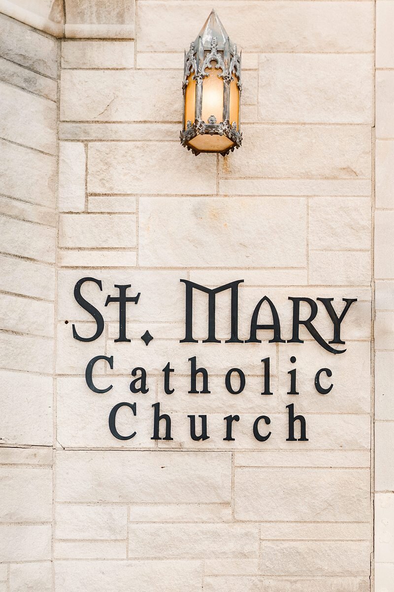 Wedding Ceremony at St. Mary’s in Evansville093