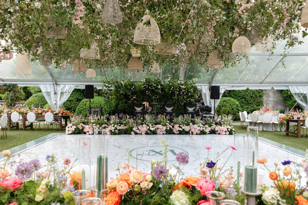 artistic Hotel Chelsea wedding photo of couple walking with motion blur