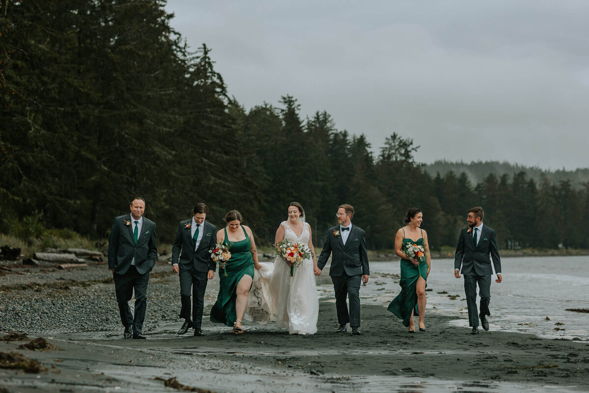 West coast wedding portrait