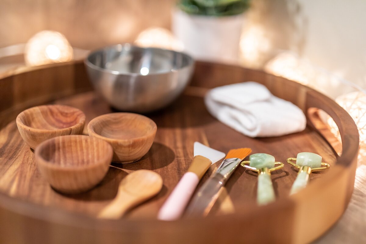 Spa devices and brushes in Boardman, Ohio.