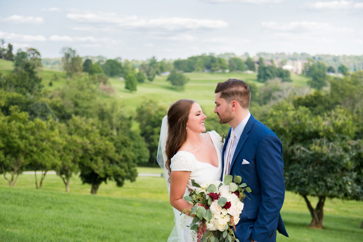 wedding pic with oglebay resort scenery