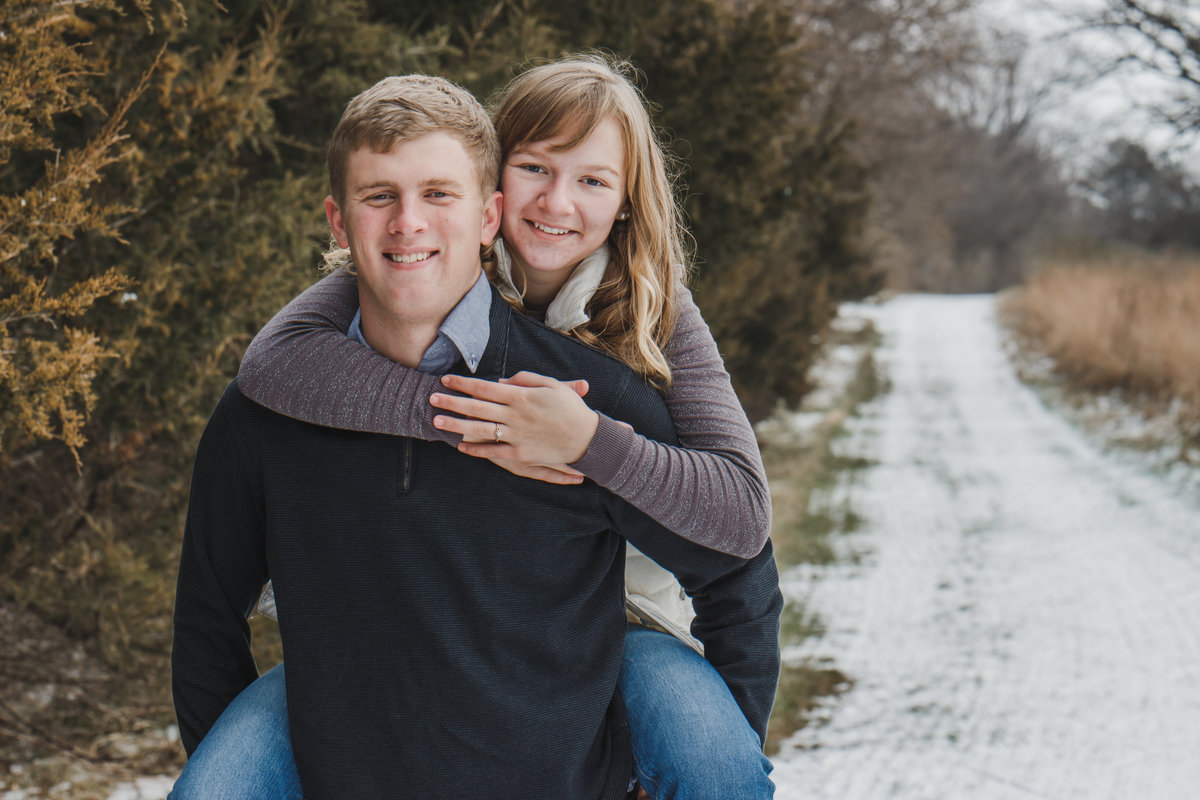 Winter Engagement Portrait