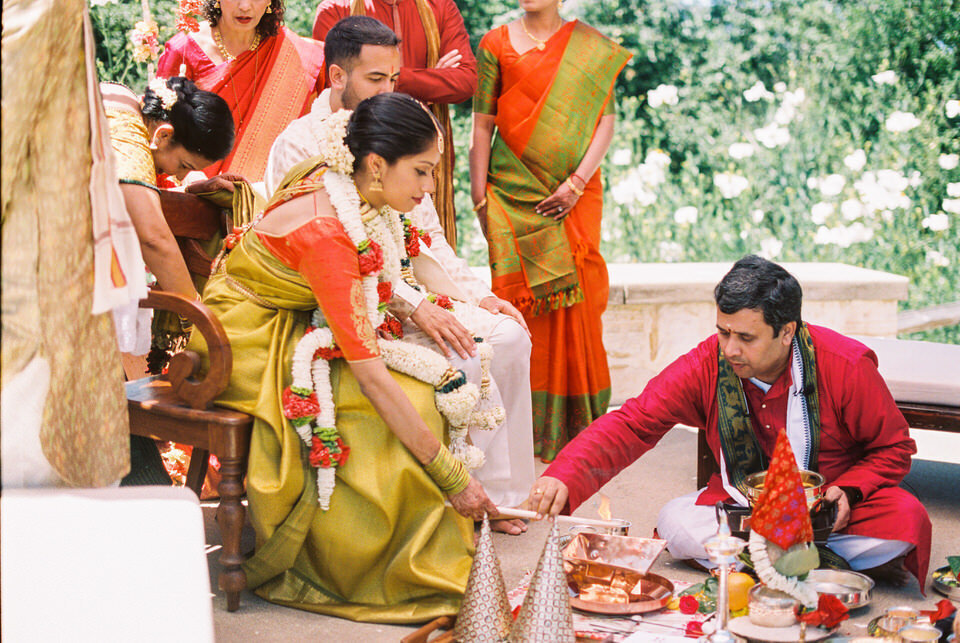 floral mandap indian wedding