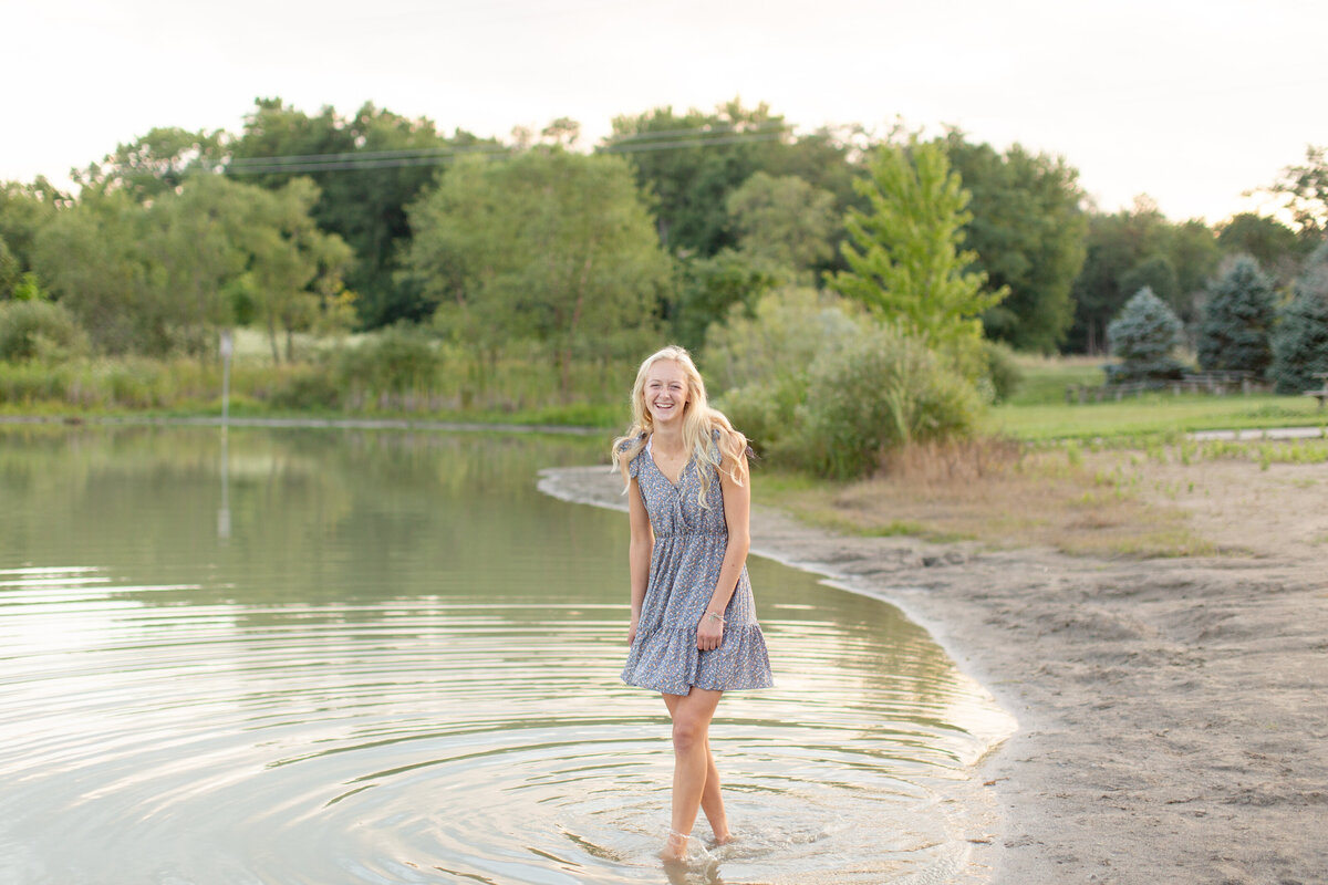 light and airy senior photos