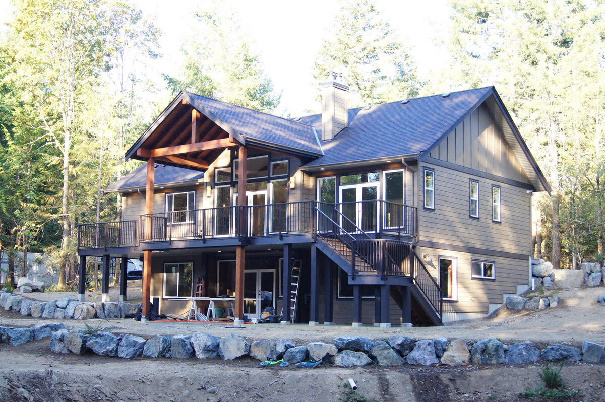 Craftsman style home exterior design.