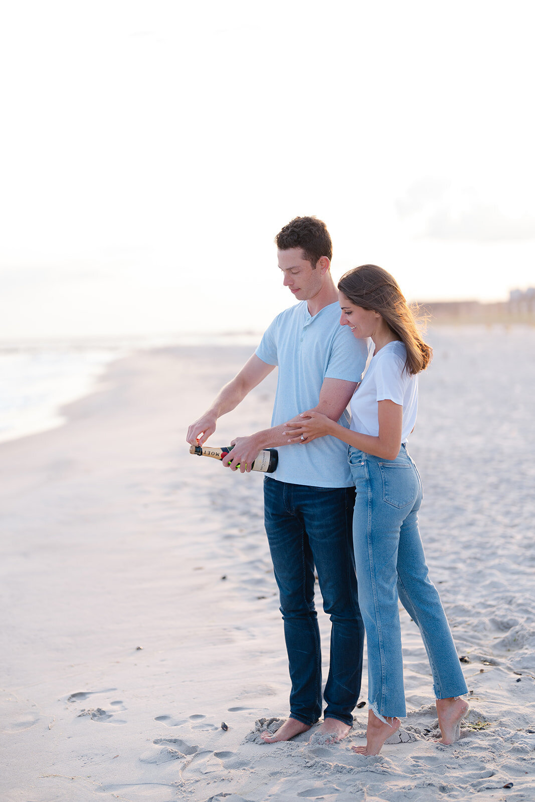 Laynie and Cody beach engagement9