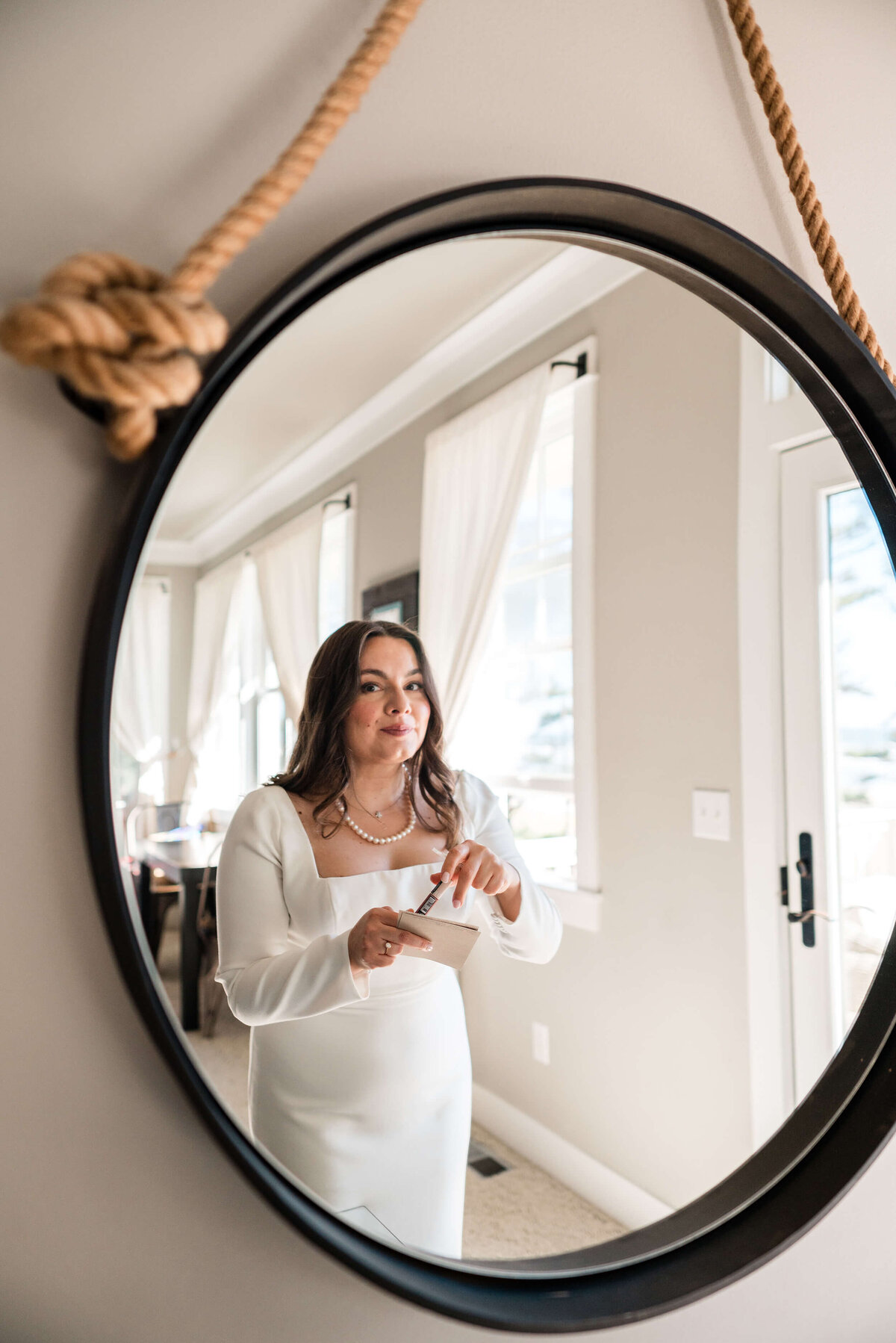 Bride at Seabrook, Washington State Wedding