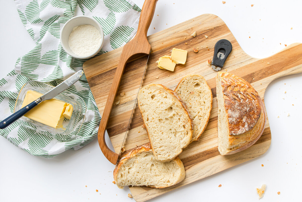 food photography photoshoot for sourdough