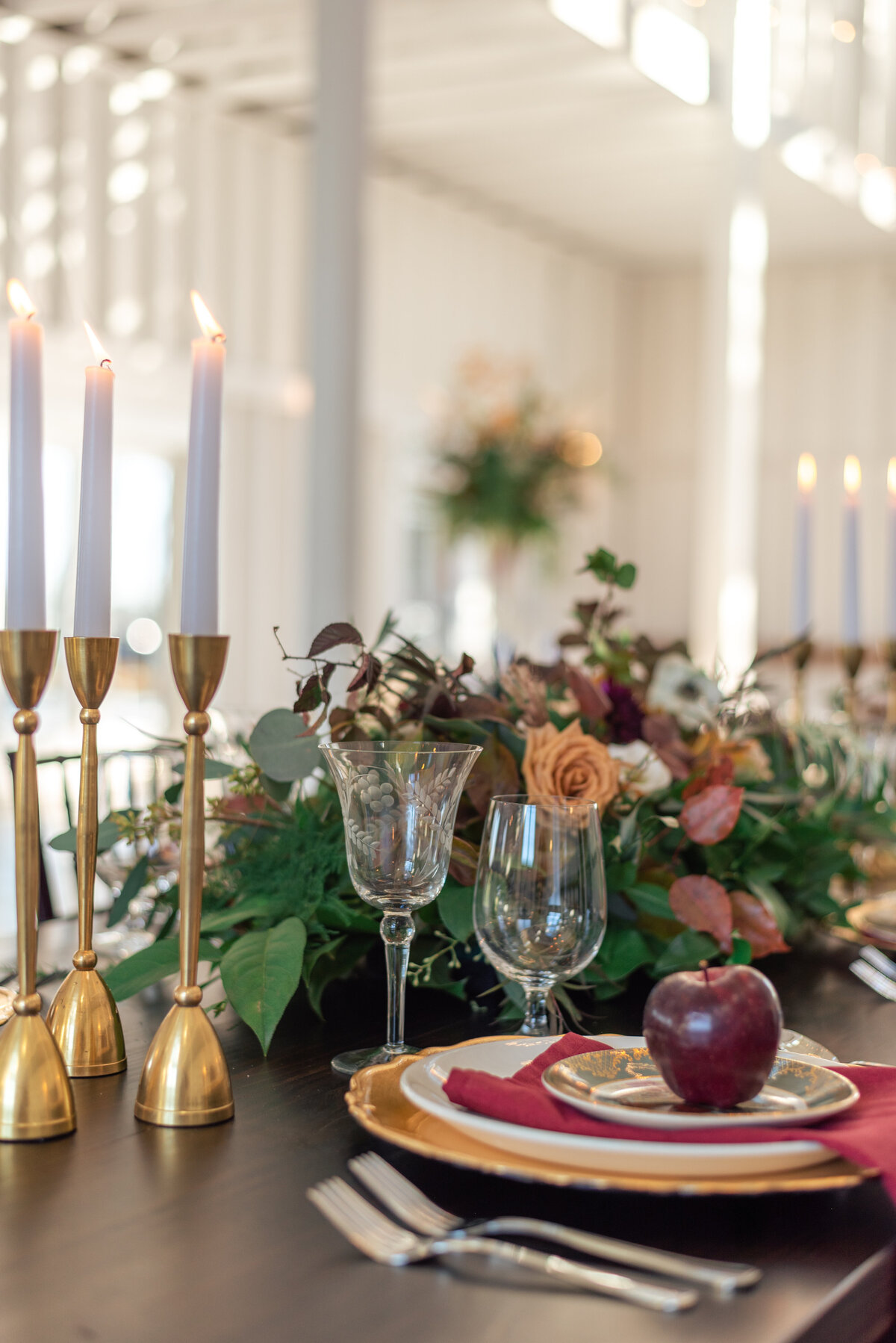 Wedding Table Setting Ashford Acres Inn
