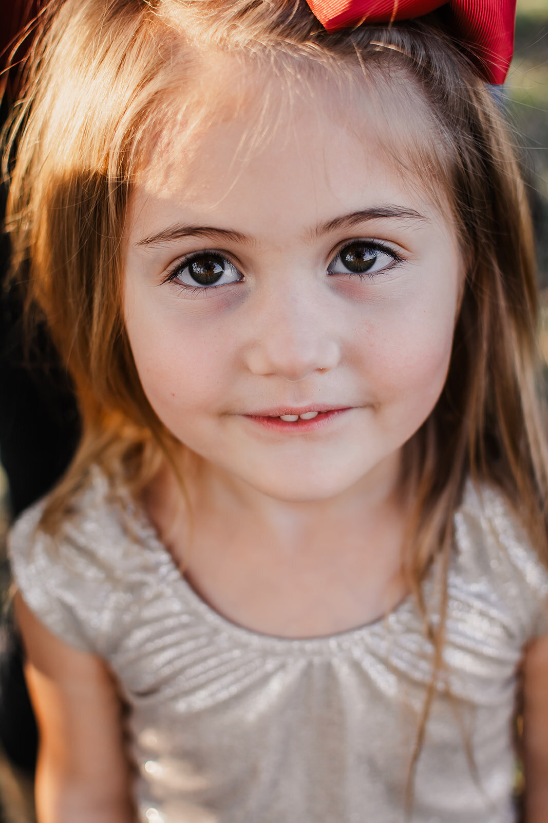 A daughters sweet smile.