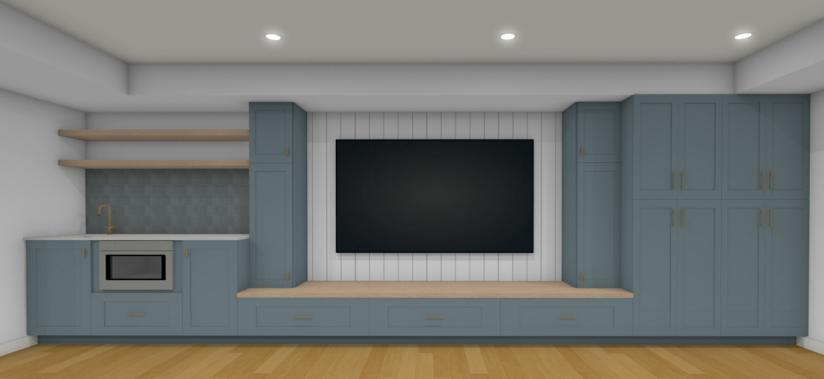 Basement Theatre Room