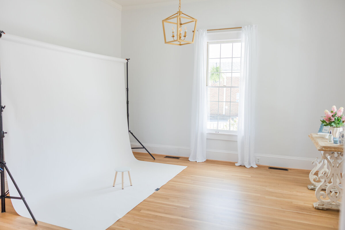 Greer Studio with paper backdrop