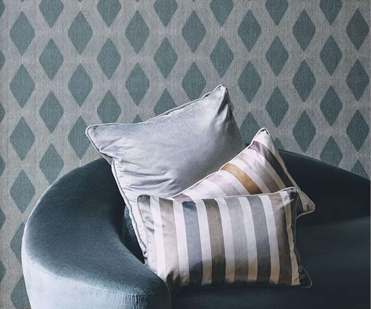 Loro-Piana-Interiors-Wallcovering and Pillow