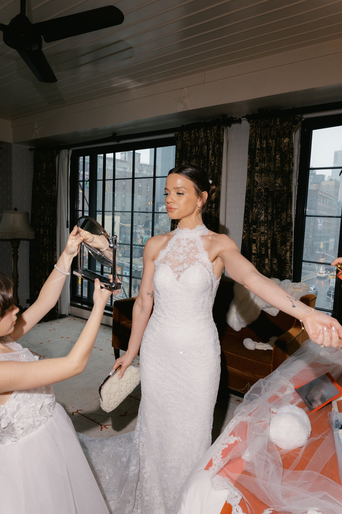 Noelle & Josh - NYC St Patricks Bowery - Wedding Previews 032