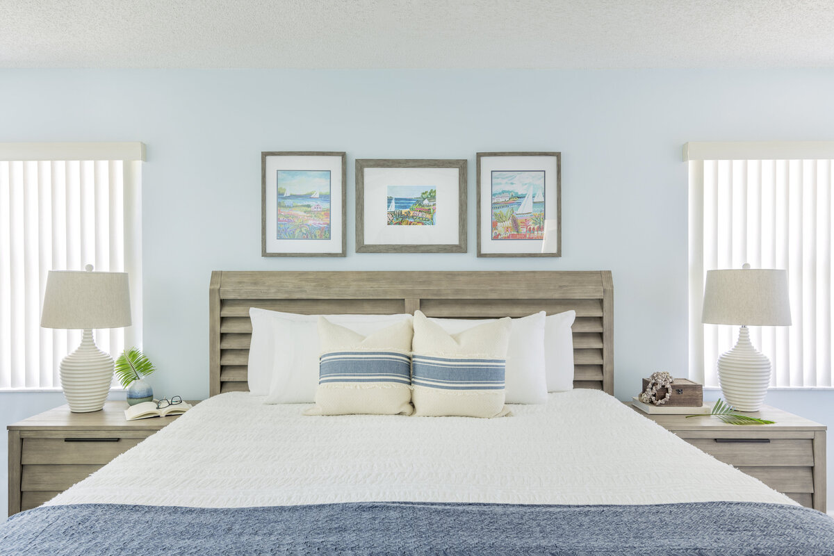 Modern Coastal Lt Blue Bedroom design by S. Fl based SOL Y MAR INTERIORS