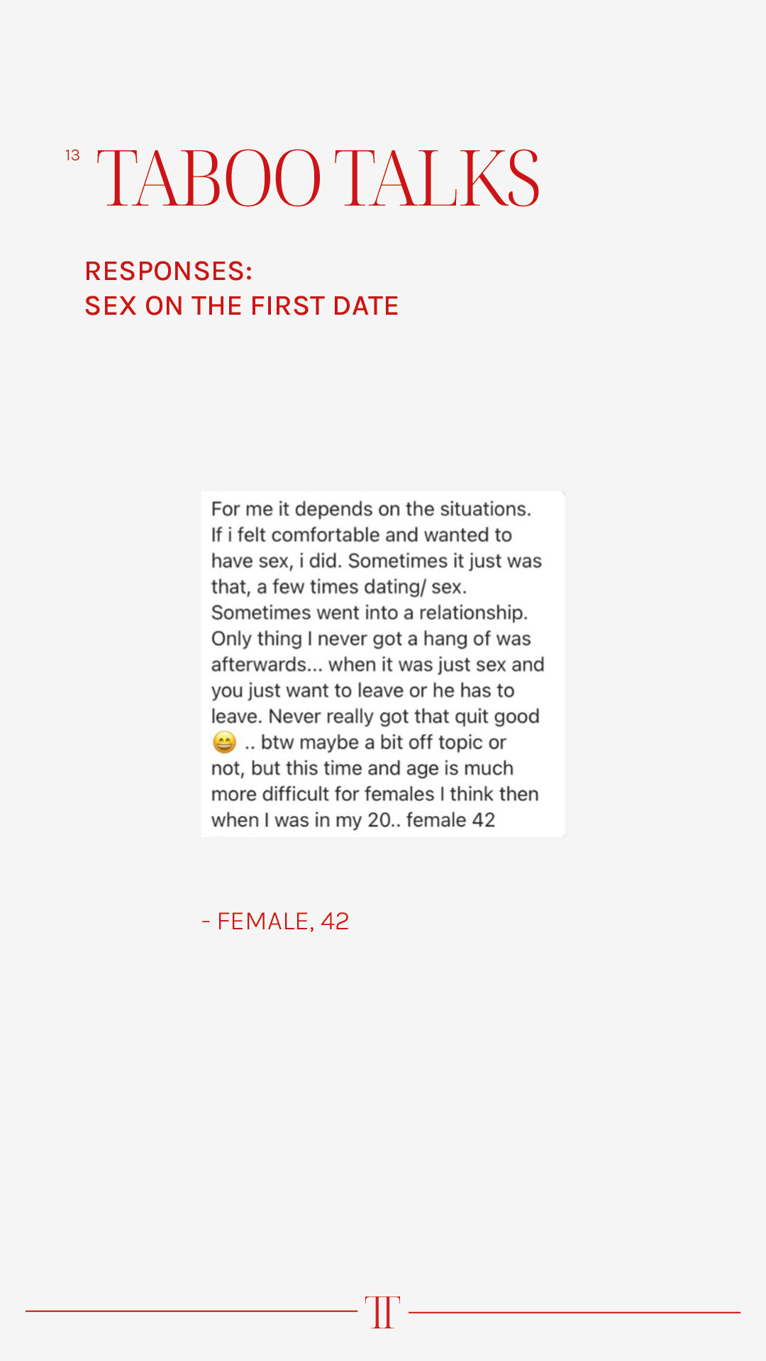 13. Sex on the first Date11