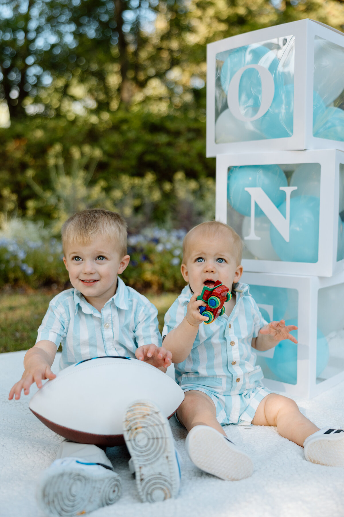 Sibling photos 2 brothers for first birthday
