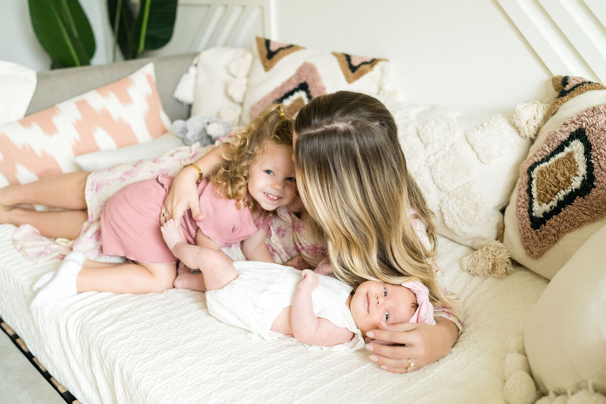 Natural light streaming into nursery during Austin lifestyle shoot.