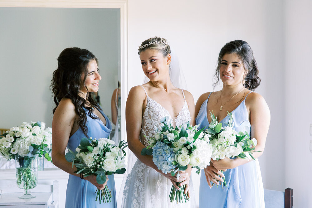 Villa wedding in Rhodes Greece with chandelier installations  (19)