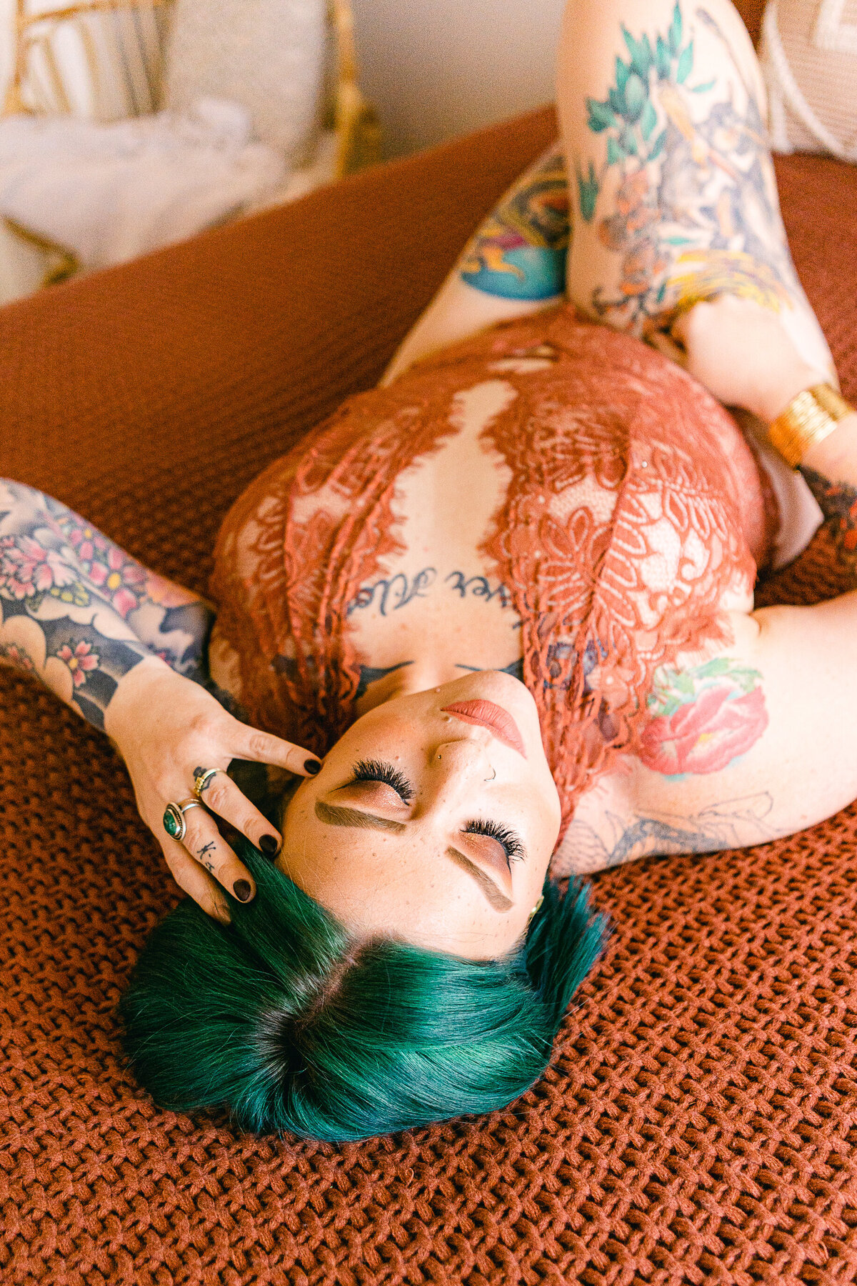 Tattooed Boho Beauty Boudoir -  Phoenix Boudoir Photographer - Atlas Rose Photography AZ50