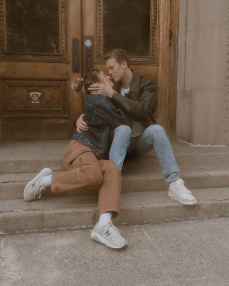 An editorial-style couples session in Washington, blending fine art photography with cinematic storytelling.