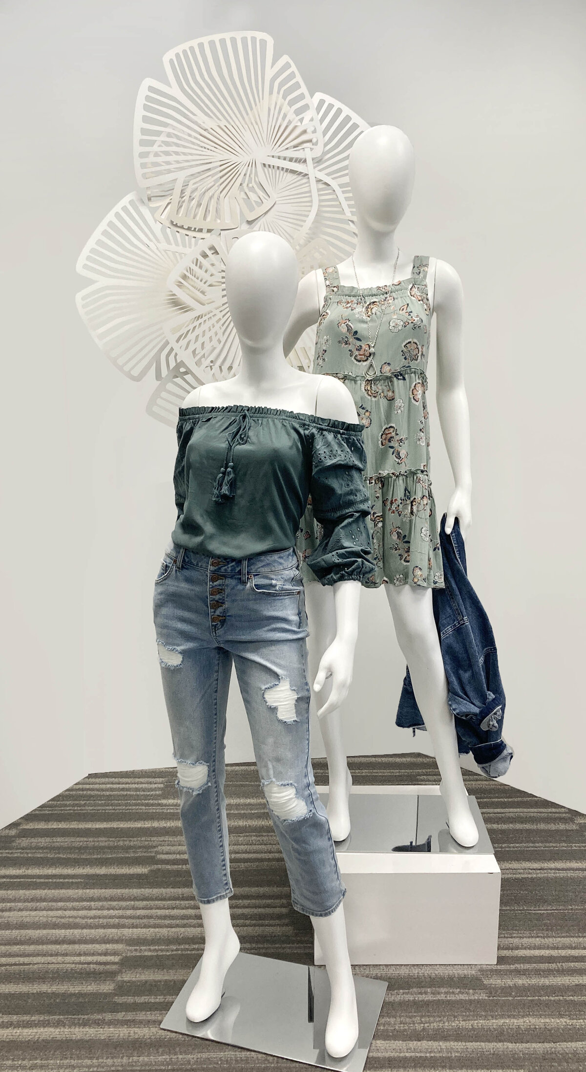 HangingDesignTealMannequins