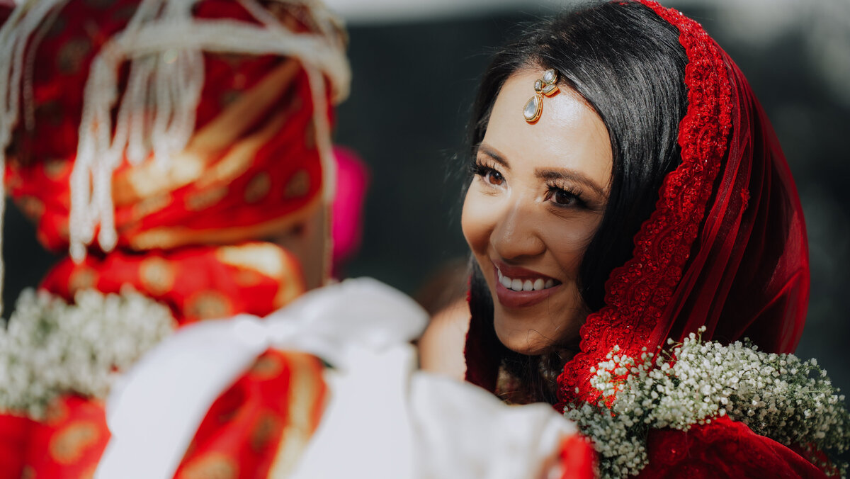 South Asian Wedding couple, Event Organized by La Rue Events PA
