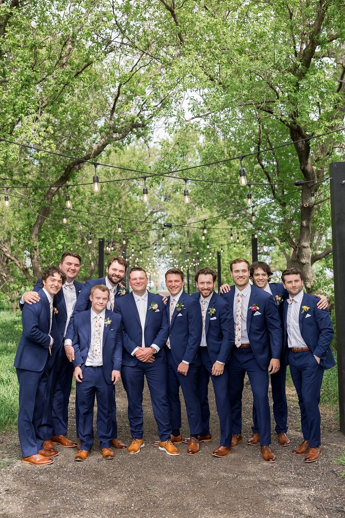 Pines White Venue ND Wedding Photos