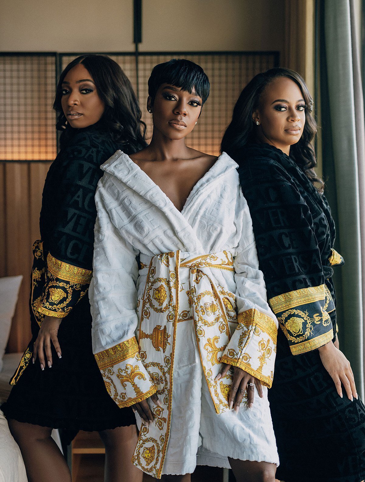 black-bride-bridesmaids-robes